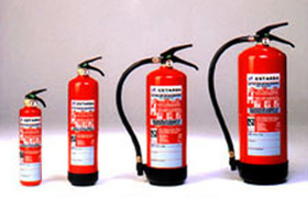 Extintores portáteis de pó quimico